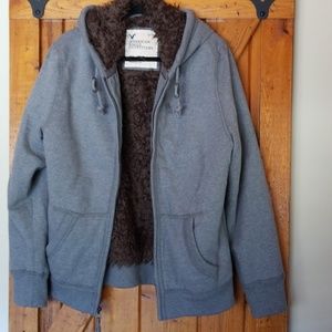 American Eagle fleece lined hoodie